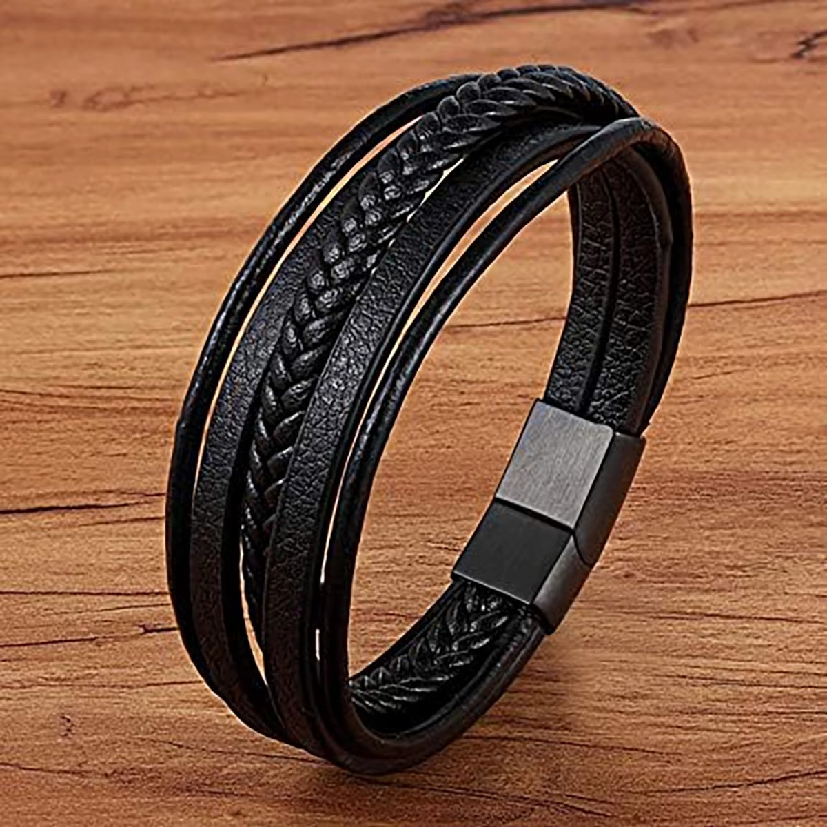 Pulsera Clip-on de Cuero